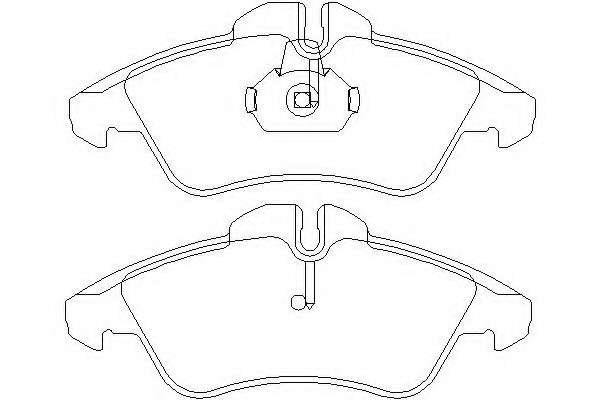 Комплект тормозных колодок, дисковый тормоз