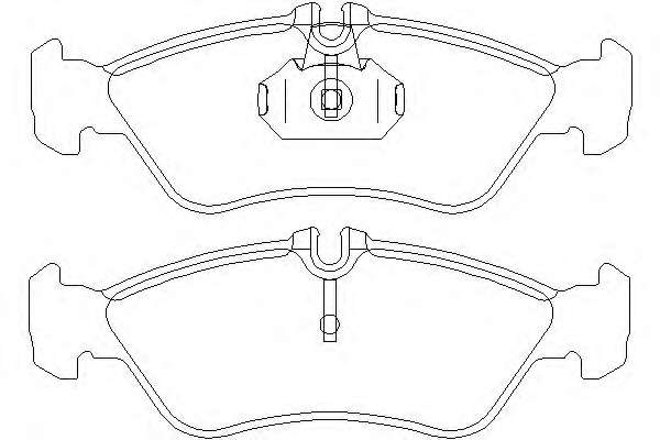 Комплект тормозных колодок, дисковый тормоз