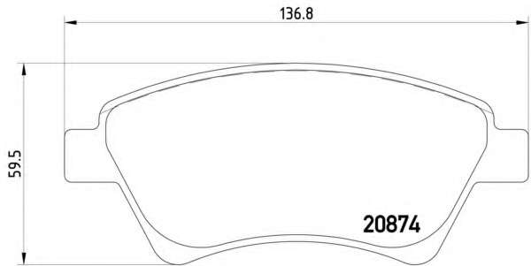 Комплект тормозных колодок, дисковый тормоз