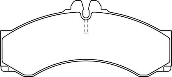 Комплект тормозных колодок, дисковый тормоз