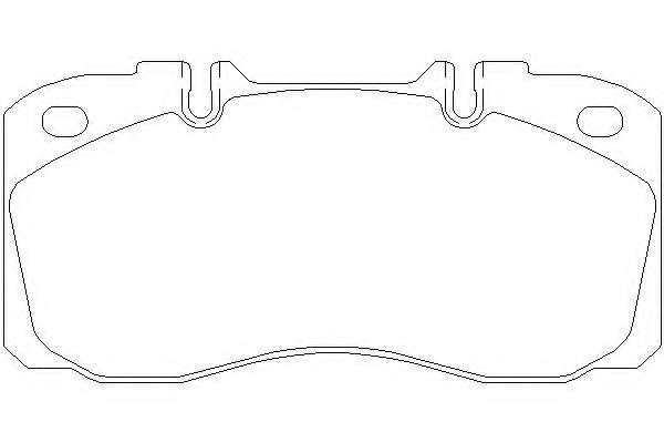 Комплект тормозных колодок, дисковый тормоз