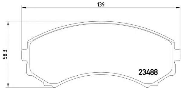Комплект тормозных колодок, дисковый тормоз