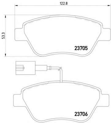Комплект тормозных колодок, дисковый тормоз