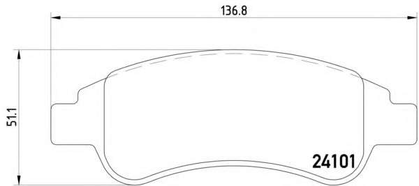 Комплект тормозных колодок, дисковый тормоз