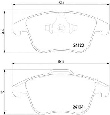 Комплект тормозных колодок, дисковый тормоз