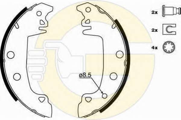 Комплект тормозных колодок
