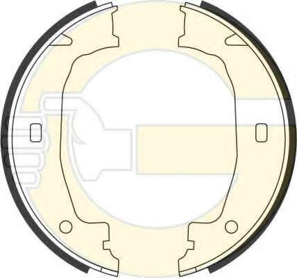 Комплект тормозных колодок, стояночная тормозная система