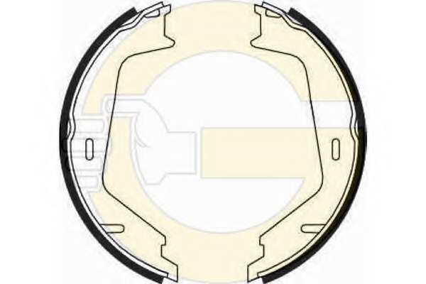 Комплект тормозных колодок, стояночная тормозная система