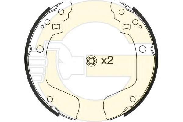 Комплект тормозных колодок