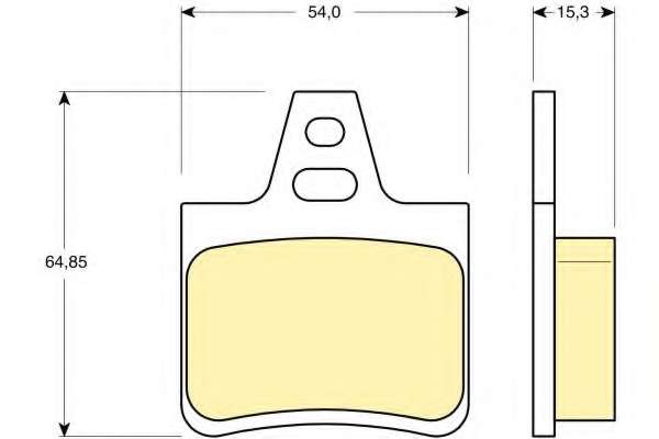 Комплект тормозных колодок, дисковый тормоз
