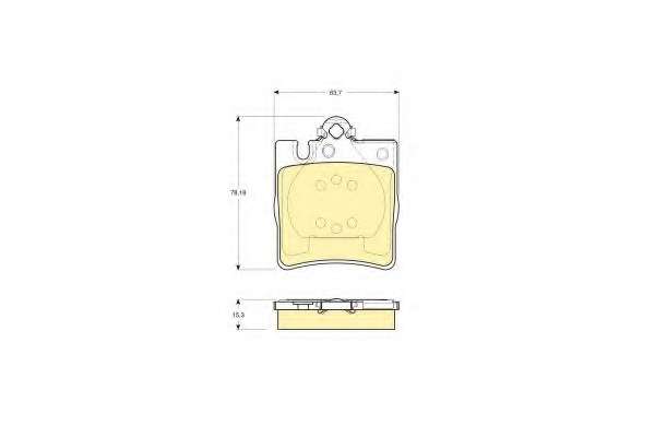 Комплект тормозных колодок, дисковый тормоз
