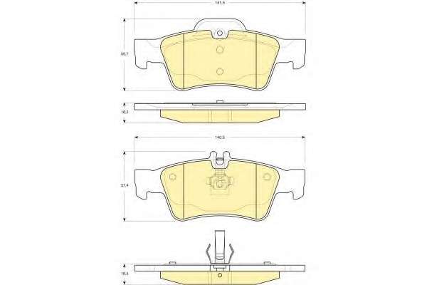 Комплект тормозных колодок, дисковый тормоз