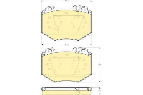 Комплект тормозных колодок, дисковый тормоз