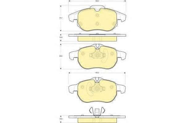 Комплект тормозных колодок, дисковый тормоз