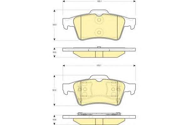 Комплект тормозных колодок, дисковый тормоз