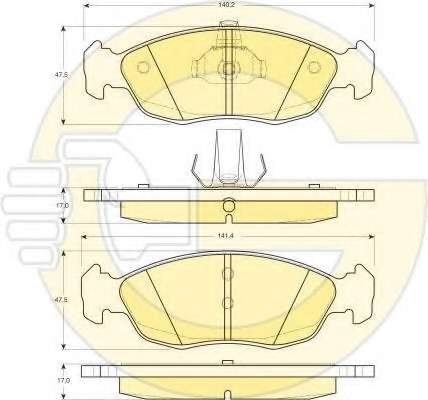 Комплект тормозов, дисковый тормозной механизм