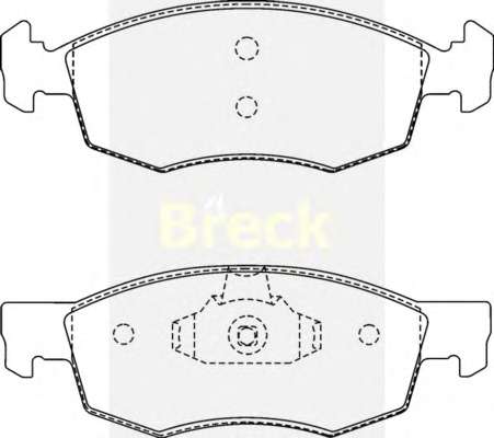 Комплект тормозных колодок, дисковый тормоз