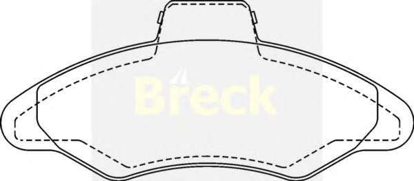 Колодки тормозные (передние) Ford Escort 90- (снят с производства)