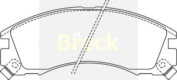 Комплект тормозных колодок, дисковый тормоз