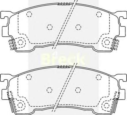Комплект тормозных колодок, дисковый тормоз