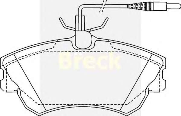 Колодки тормозные (передние) Renault Espace (с датчиками) 96- (заменен на 23099 00 703 00)