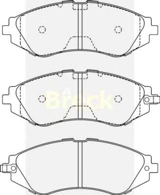 Колодки тормозные (передние) Daewoo Lanos/ Nubira 1.6-2.2 97-