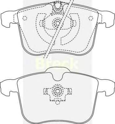 Комплект тормозных колодок, дисковый тормоз