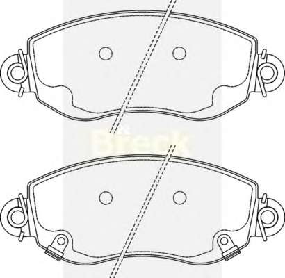Колодки тормозные (передние) Ford Transit 2.0-2.4TDCi 00-06