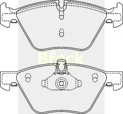 Колодки тормозные (передние) BMW 3 (E90)/5 (E60) 03-