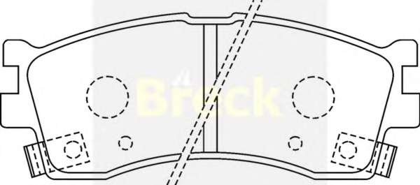 Комплект тормозных колодок, дисковый тормоз