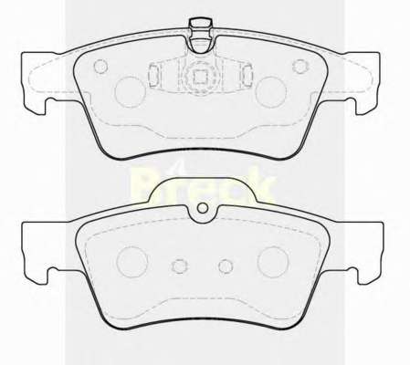 Колодки тормозные (задние) MB M-class (W164) 06-