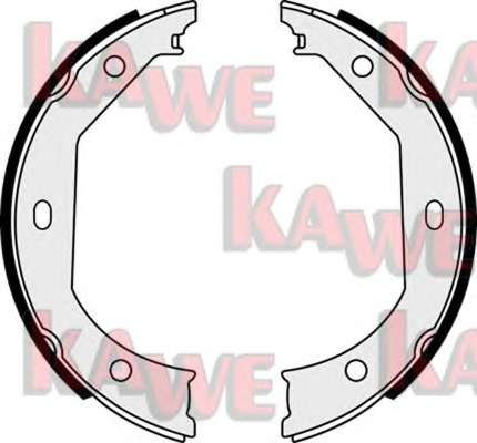 Комплект тормозных колодок, стояночная тормозная система