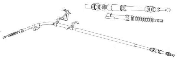 Трос, стояночная тормозная система