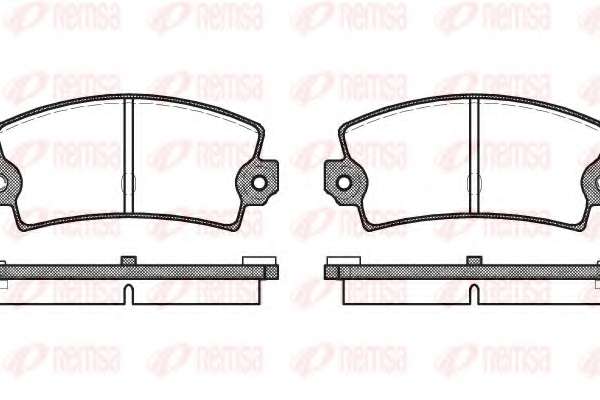 Комплект тормозных колодок, дисковый тормоз