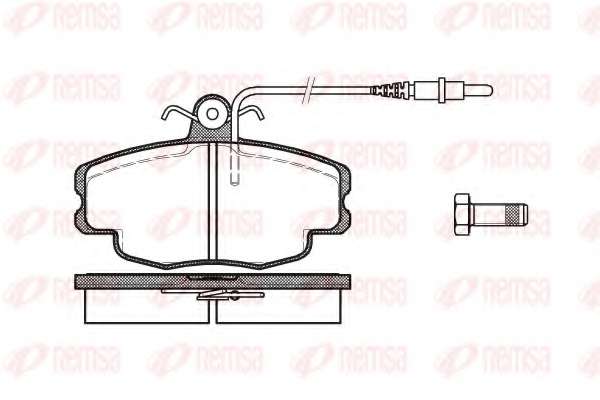 Комплект тормозных колодок, дисковый тормоз