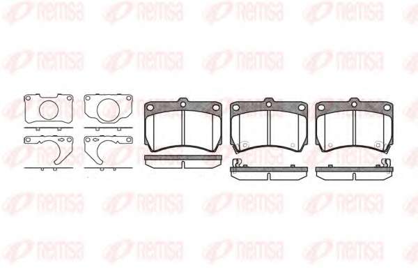 Комплект тормозных колодок, дисковый тормоз