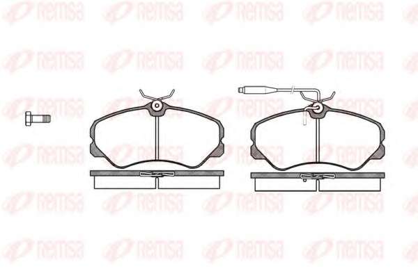 Комплект тормозных колодок, дисковый тормоз