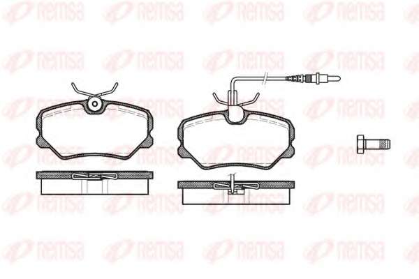 Комплект тормозных колодок, дисковый тормоз
