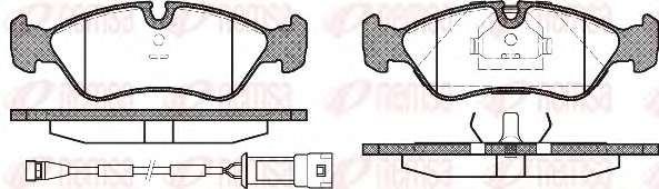 Комплект тормозных колодок, дисковый тормоз