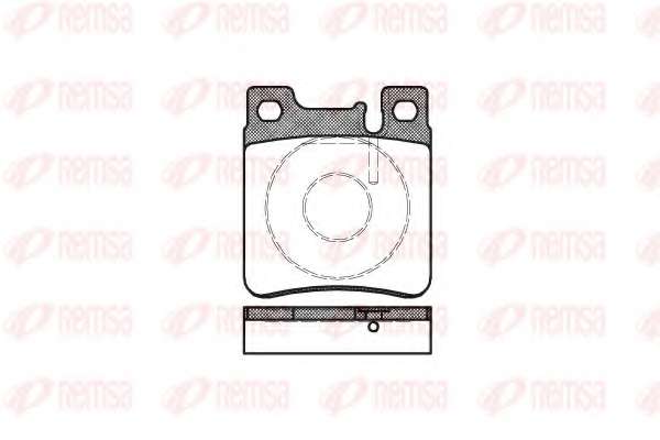 Комплект тормозных колодок, дисковый тормоз