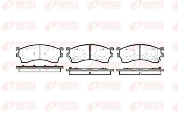 Комплект тормозных колодок, дисковый тормоз