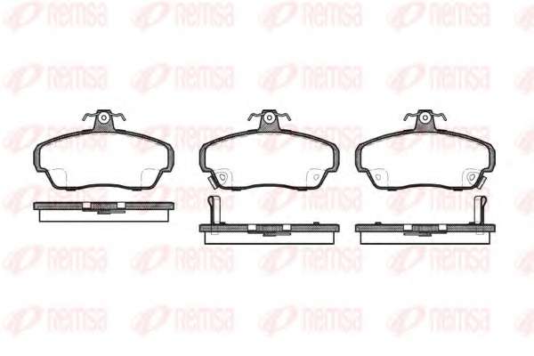 Комплект тормозных колодок, дисковый тормоз