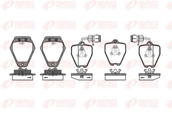 Комплект тормозных колодок, дисковый тормоз