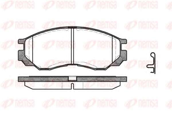 Комплект тормозных колодок, дисковый тормоз