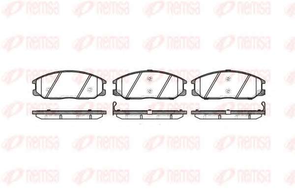 Комплект тормозных колодок, дисковый тормоз