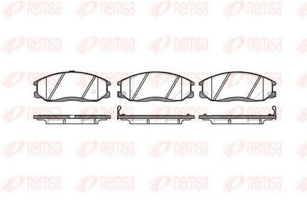Комплект тормозных колодок, дисковый тормоз