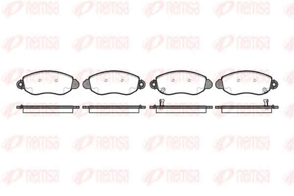 Комплект тормозных колодок, дисковый тормоз