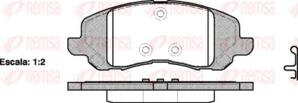 Комплект тормозных колодок, дисковый тормоз