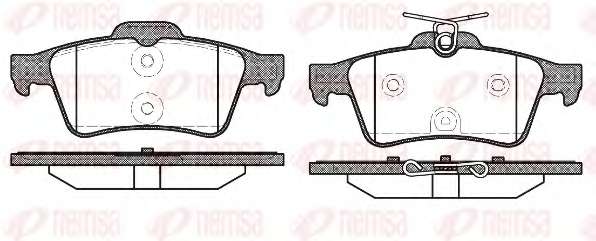 Комплект тормозных колодок, дисковый тормоз