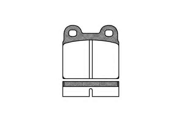 Комплект тормозных колодок, дисковый тормоз